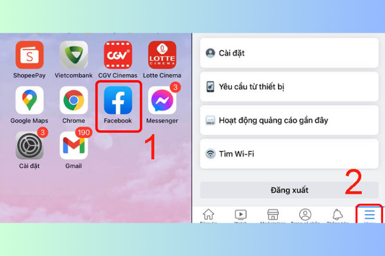 Xoá dữ liệu Facebook trên iPhone