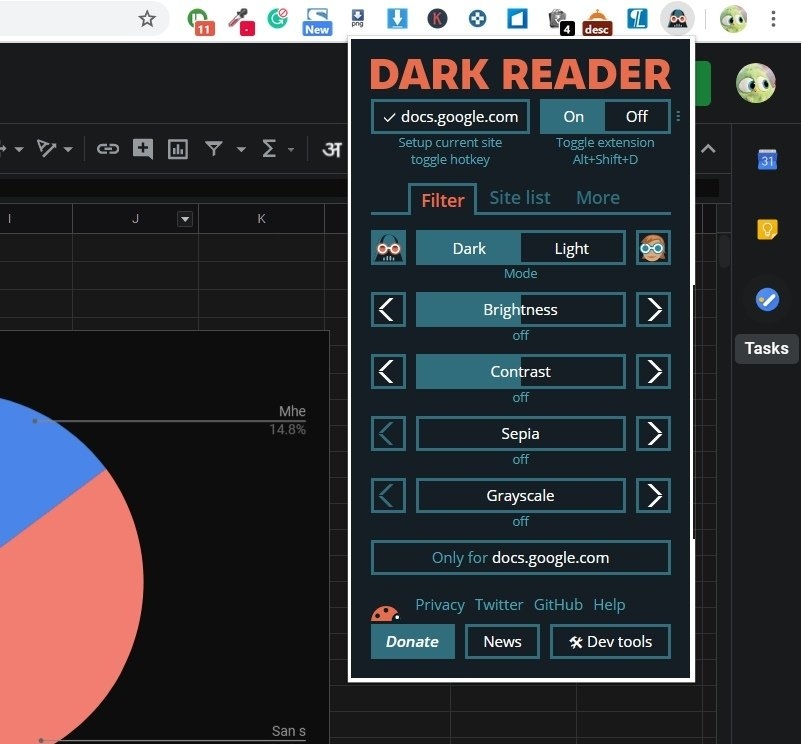 DARK READER