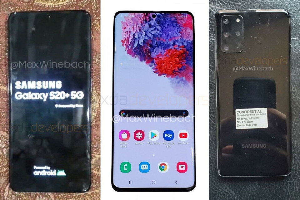 Galaxy S20+ 5G lộ ảnh thực tế Galaxy S20+ 5G lộ ảnh thực tế