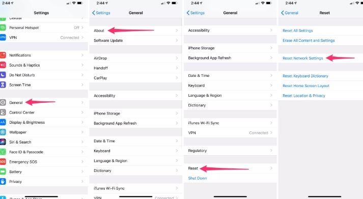 Cách khắc phục iPhone không kết nối mang, mất sóng