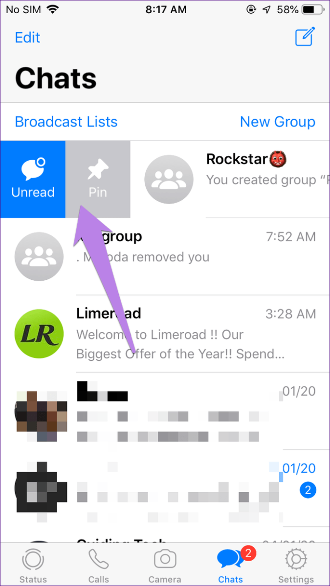 ghim nhóm chat whatsapp