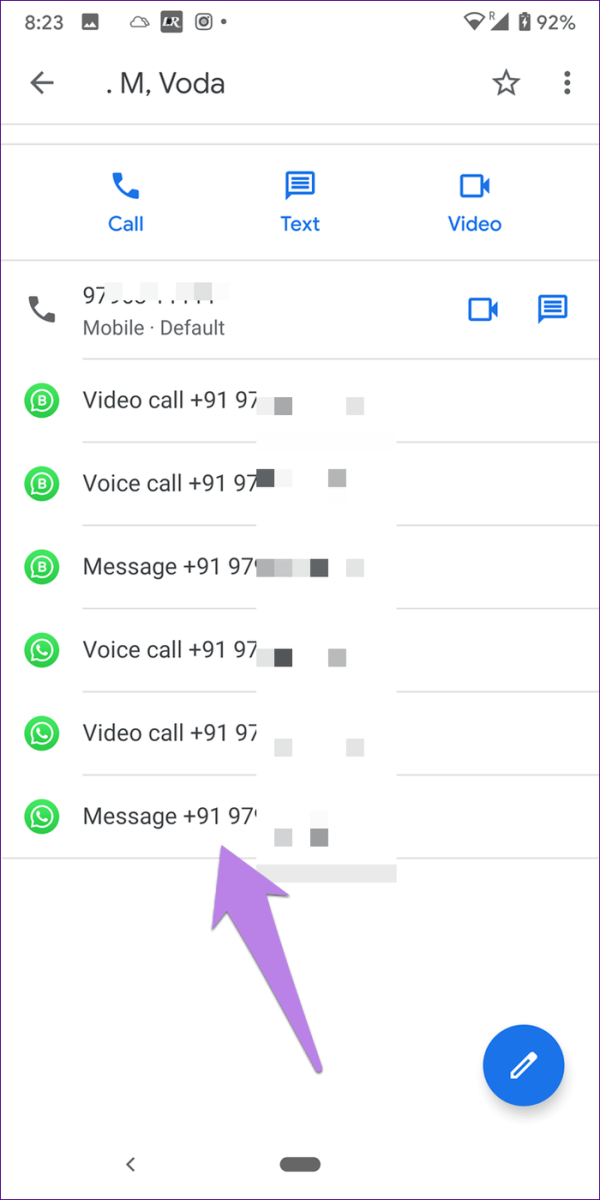 tự nhắn tin cho mình trong whatsapp