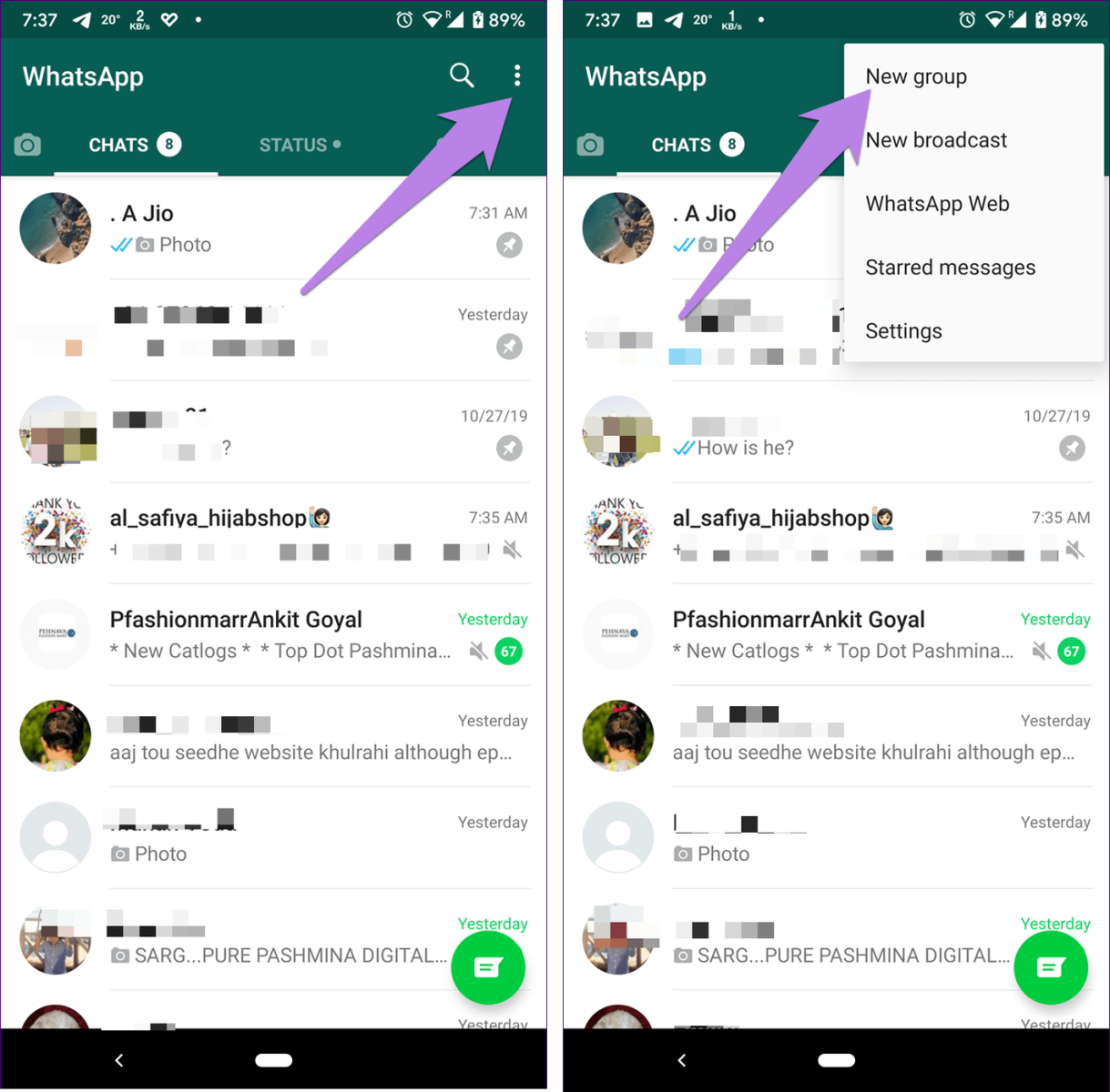 tạo nhóm chat whatsapp