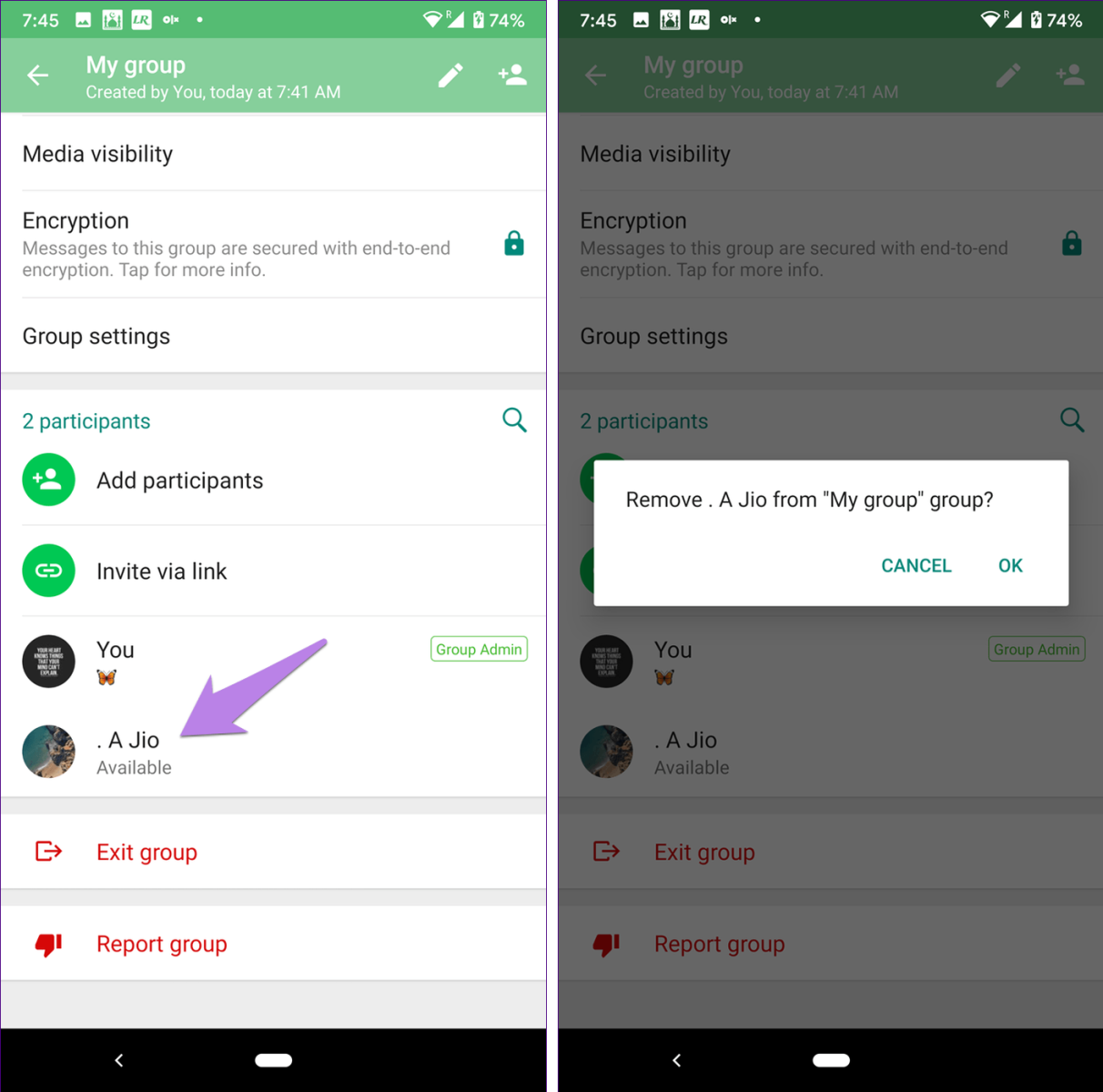 tạo nhóm chat whatsapp