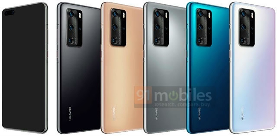 Ảnh render Huawei P40 Ảnh render Huawei P40