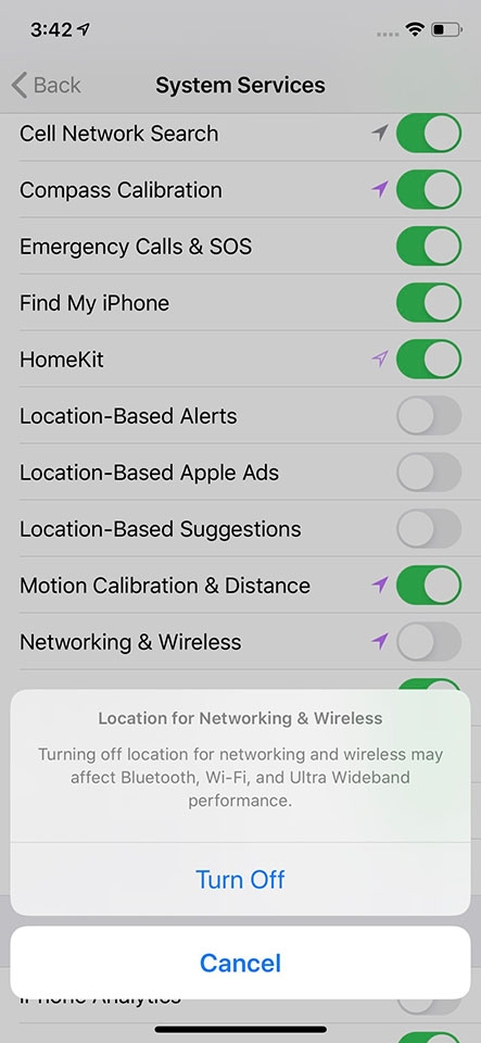 iOS 13.3.1 beta 2 thêm tùy chọn để vô hiệu hóa chip Ultra Wideband trên loạt iPhone 11