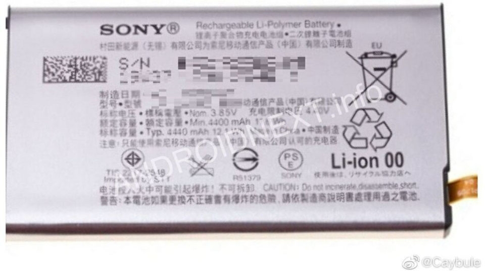 Viên pin của flagship Xperia tiếp theo