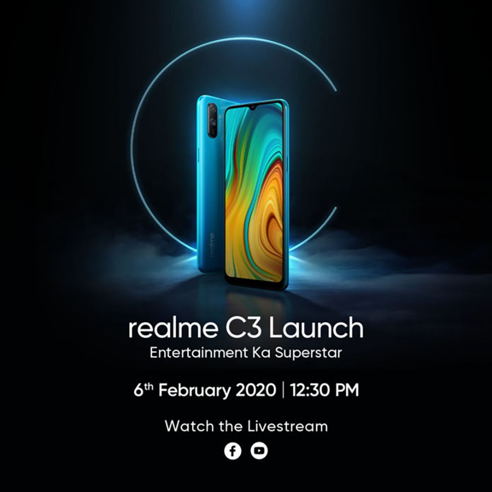 Realme C3 ra mắt ngày 6/2