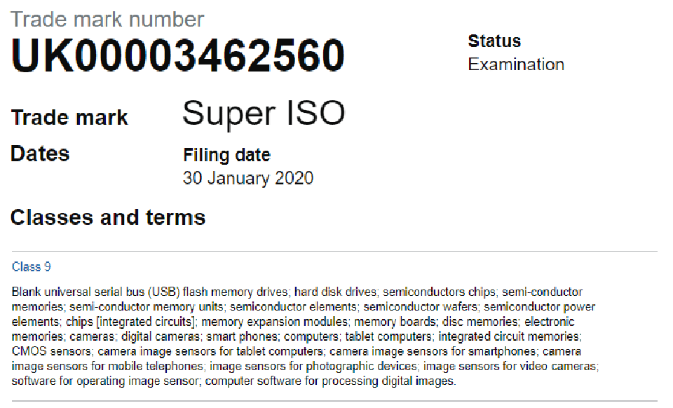 Samsung đăng kỹ nhãn hiệu Super ISO Samsung đăng kỹ nhãn hiệu Super ISO