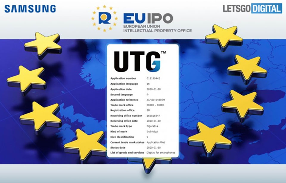 Samsung đăng ký nhãn hiệu “UTG”