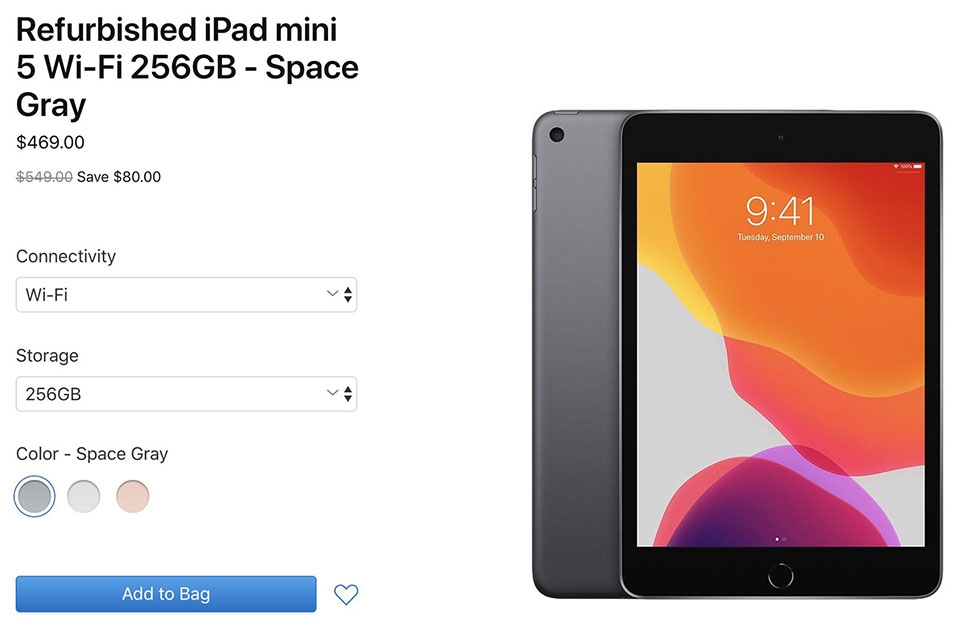 Apple bắt đầu bán iPad Air 2019 và iPad Mini 5 Refurbished