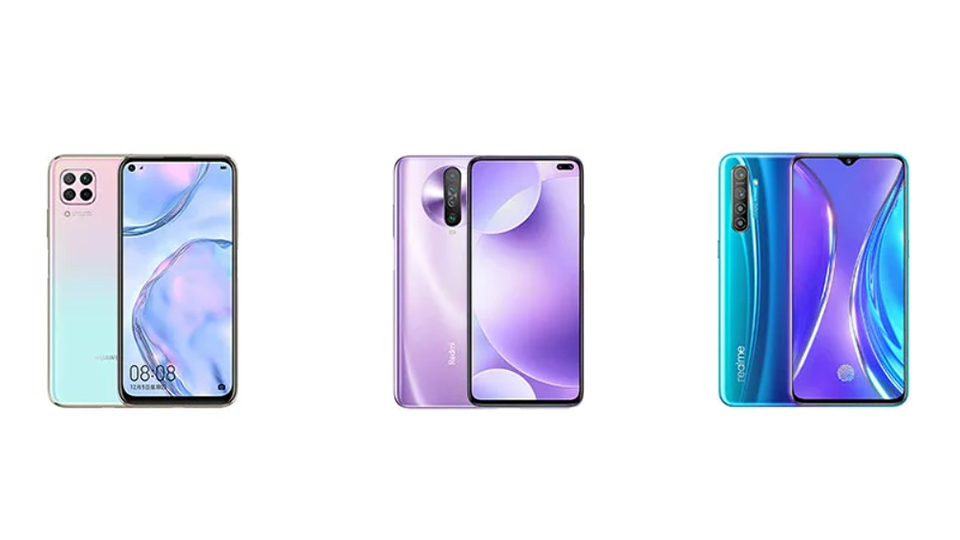 So sánh Huawei Nova 7i với Realme X2 và Redmi K30