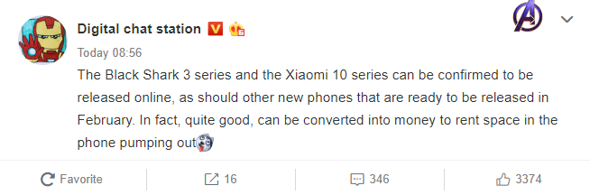 Lễ ra mắt Xiaomi Mi 10 Series và Black Shark 3 sẽ được tổ chức online 2 Lễ ra mắt Xiaomi Mi 10 Series và Black Shark 3 sẽ được tổ chức online 2