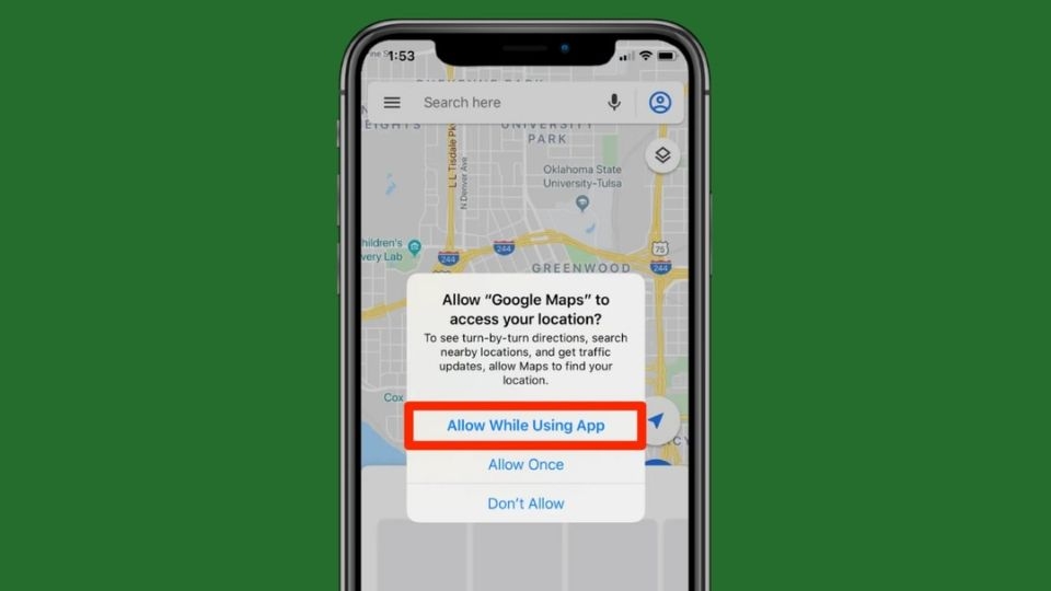 Lựa chọn 1 trong 2 chế độ định vị