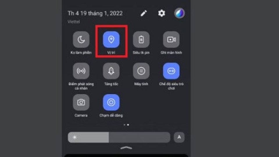 Tắt và bật lại GPS
