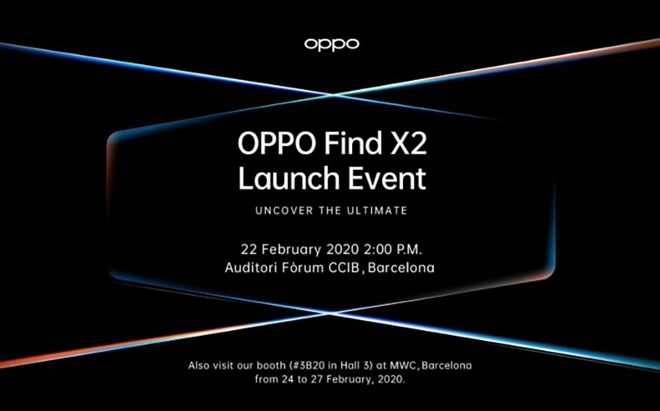 Thư mời ra mắt OPPO Find X2 (ảnh 1)