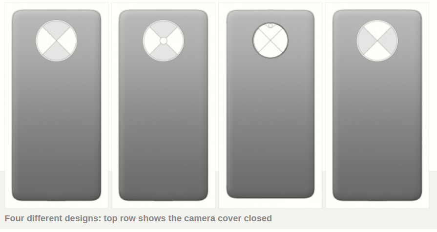 Bằng sáng chế thiết kế của OnePlus cho thấy các camera ẩn có nắp xoay
