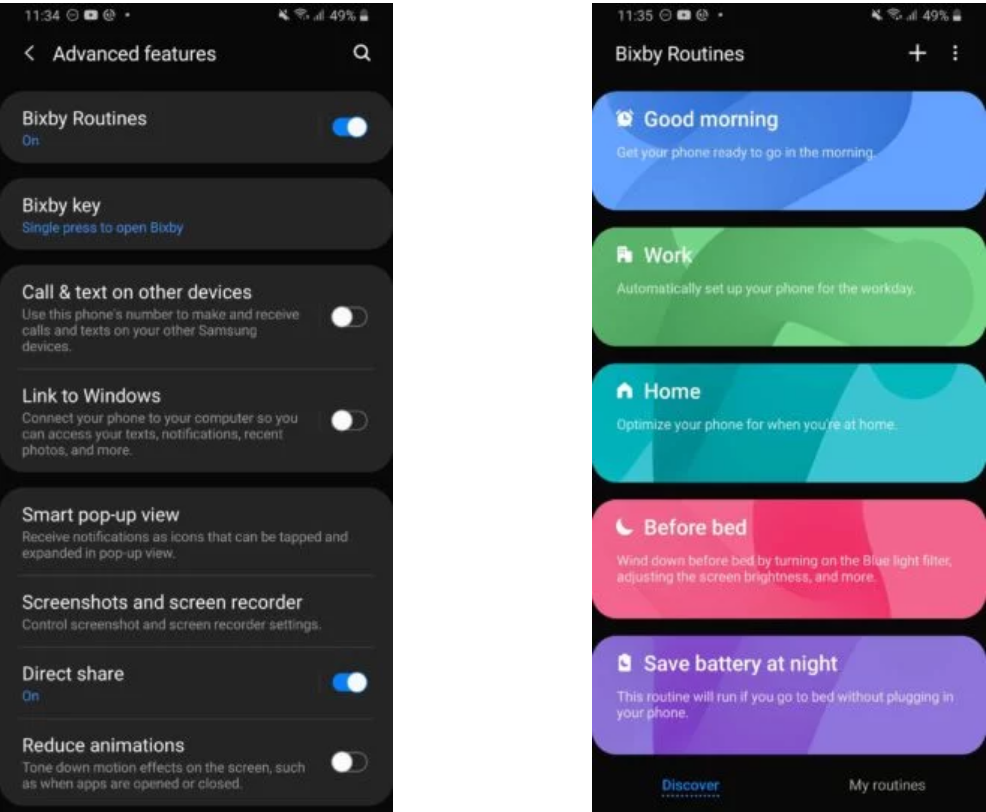Bixby Routines đã có mặt trên Samsung Galaxy S9 và Samsung Galaxy Note 9