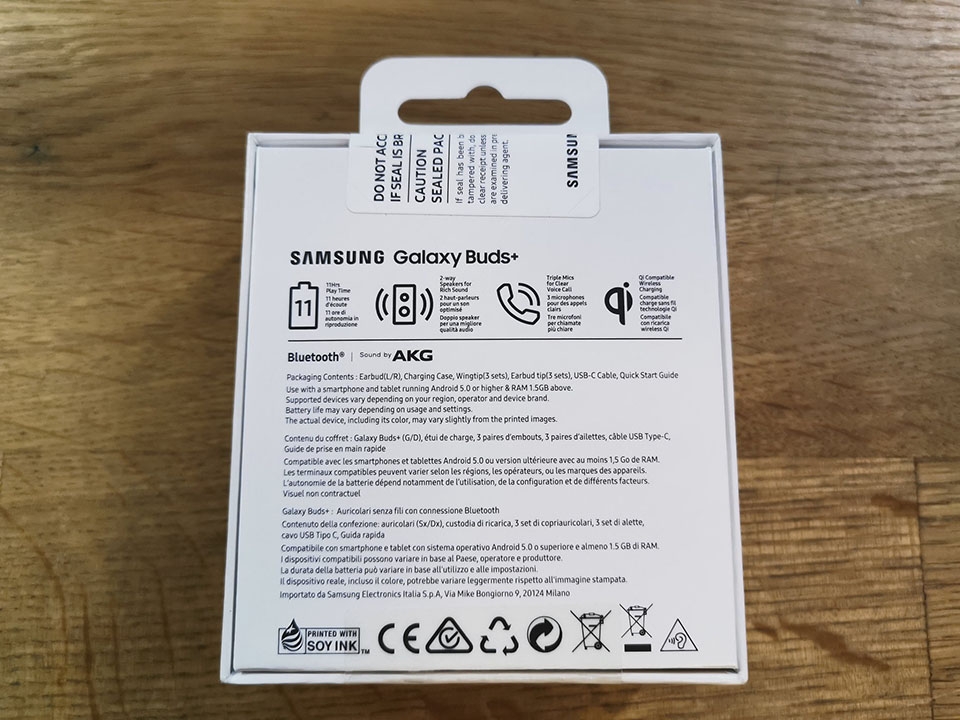 Thông tin Galaxy Buds+ (ảnh 2)