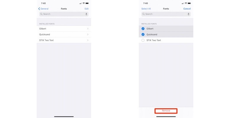 cài font iOS 13