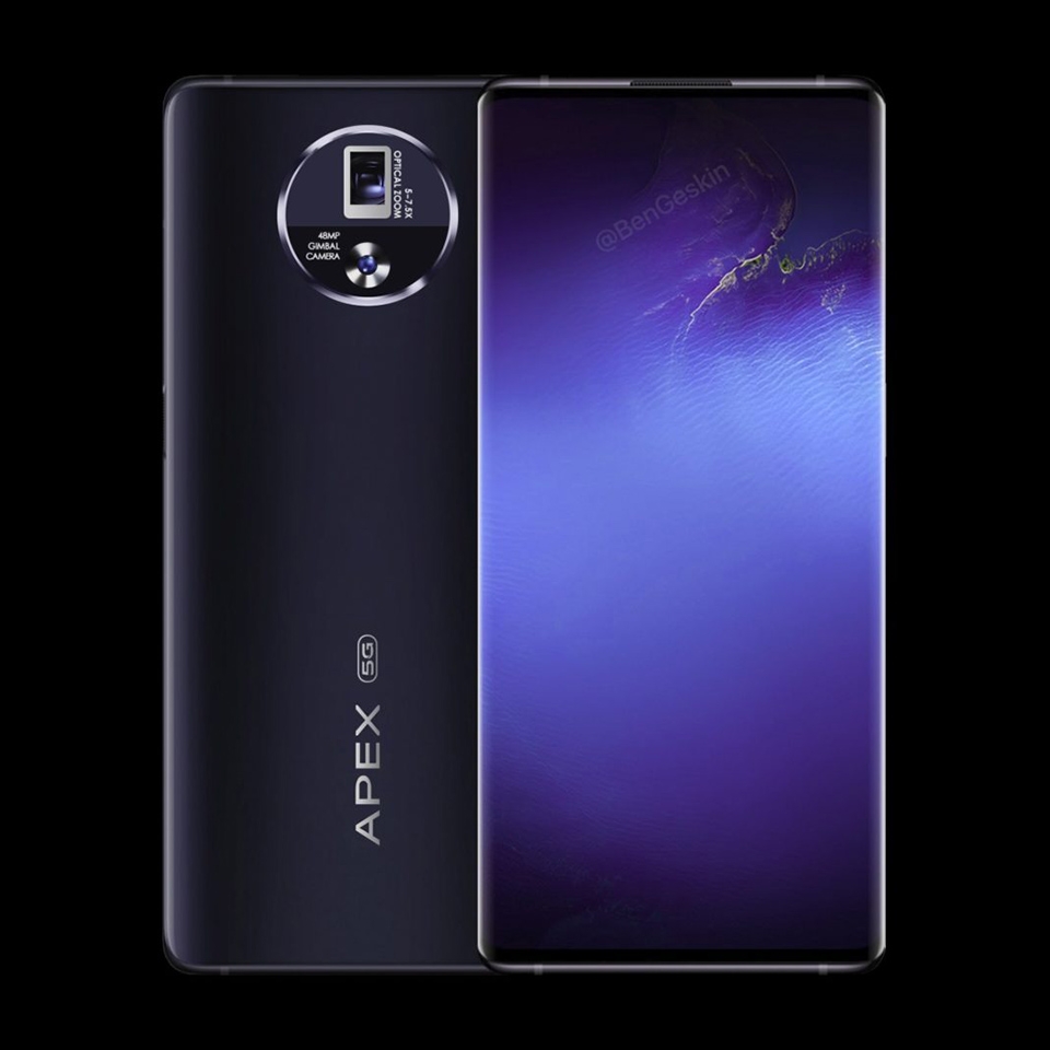 Vivo APEX 2020 lộ ảnh render
