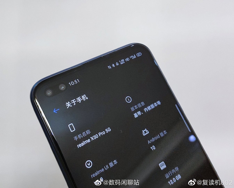 Realme X50 Pro lộ ảnh Realme X50 Pro lộ ảnh