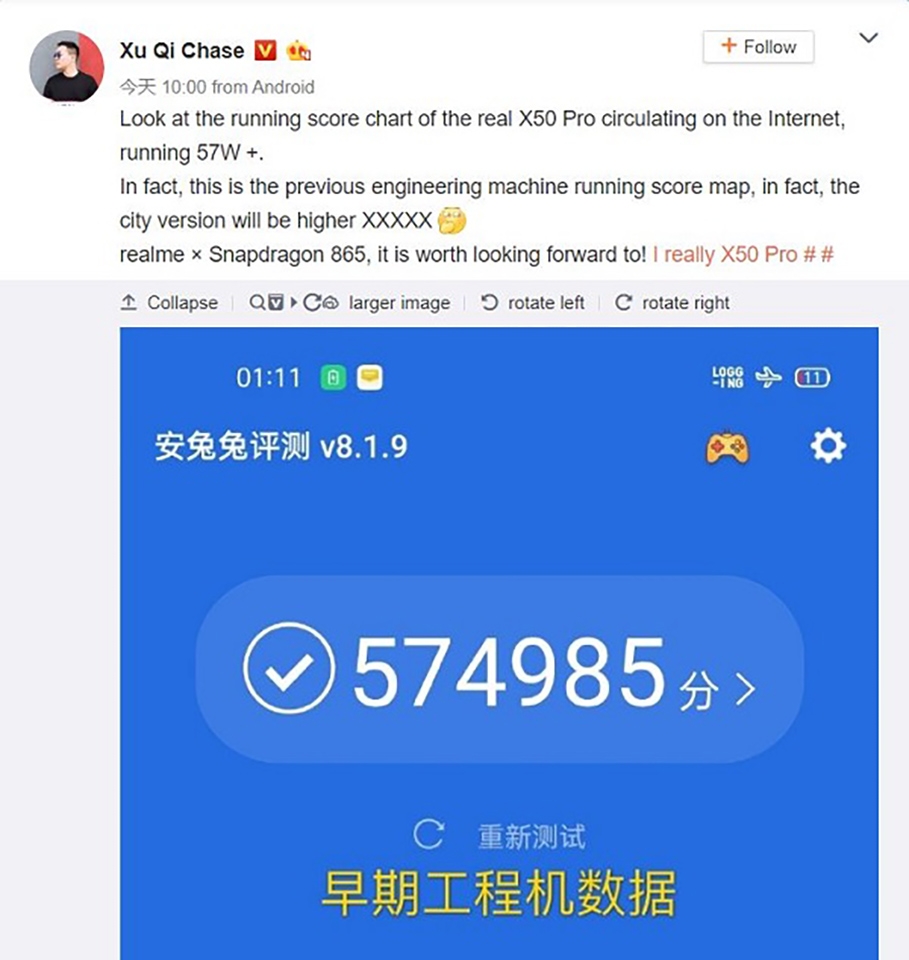 Thông tin Realme X50 Pro 5G (ảnh 1)