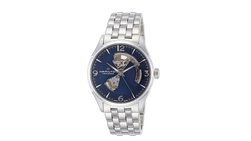 Hamilton Jazzmaster Automatic Open Heart Blue
