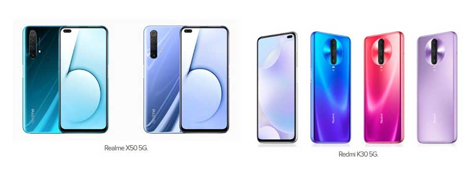 Realme X50 5G vs Redmi K50 5G