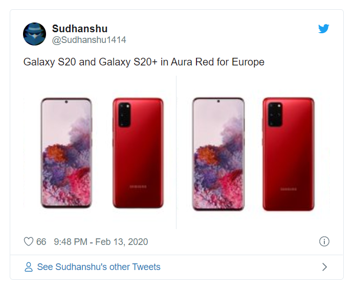 Choáng ngợp trước vẻ đẹp của Galaxy S20+ và Galaxy Bud+ màu đỏ 3
