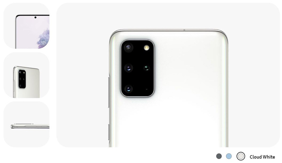 Màu mới cho Galaxy S20 và S20+ (ảnh 1) Màu mới cho Galaxy S20 và S20+ (ảnh 1)
