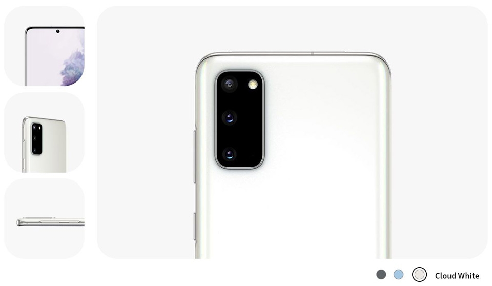 Màu mới cho Galaxy S20 và S20+ (ảnh 2)Màu mới cho Galaxy S20 và S20+ (ảnh 2) Màu mới cho Galaxy S20 và S20+ (ảnh 2)
