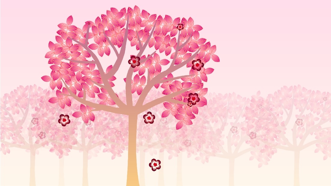 Falling Flowers Red - Live Wallpaper