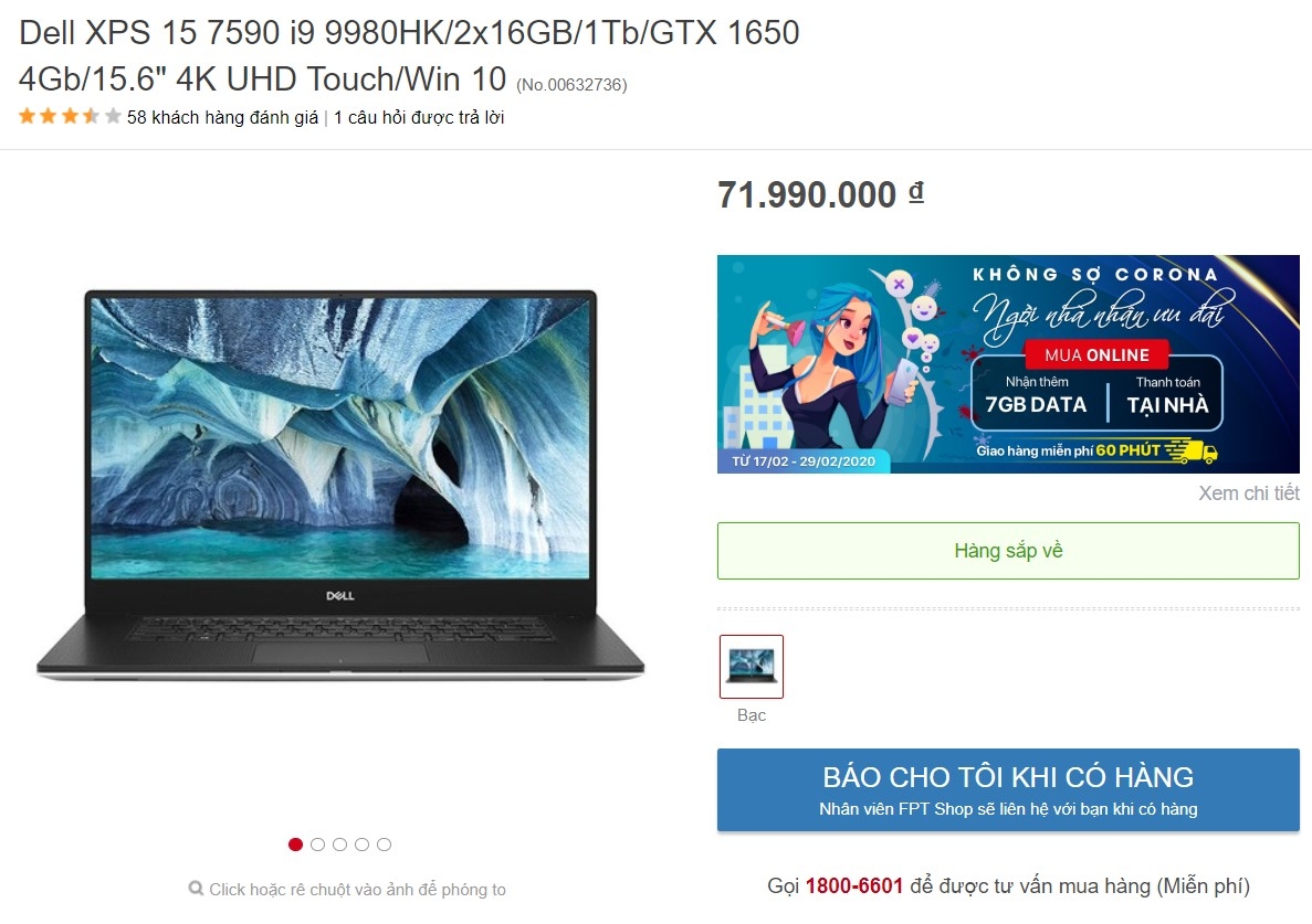 Dell XPS 15 7590 và MacBook Pro 16 inch 04