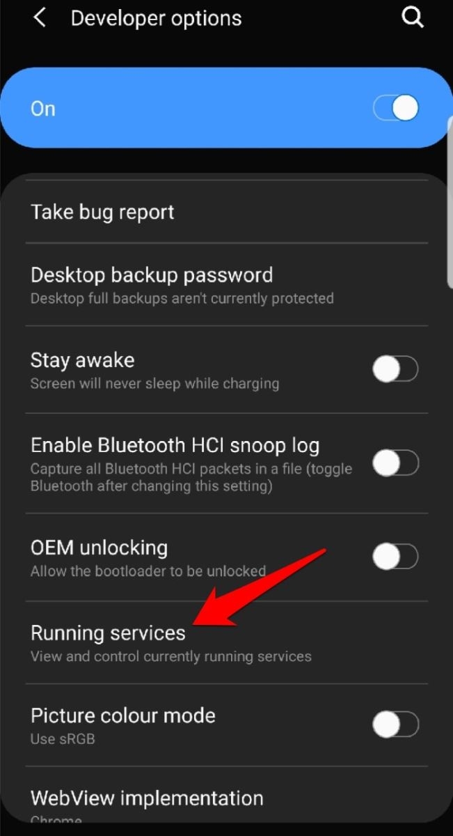 dừng ứng dụng chạy nền Android