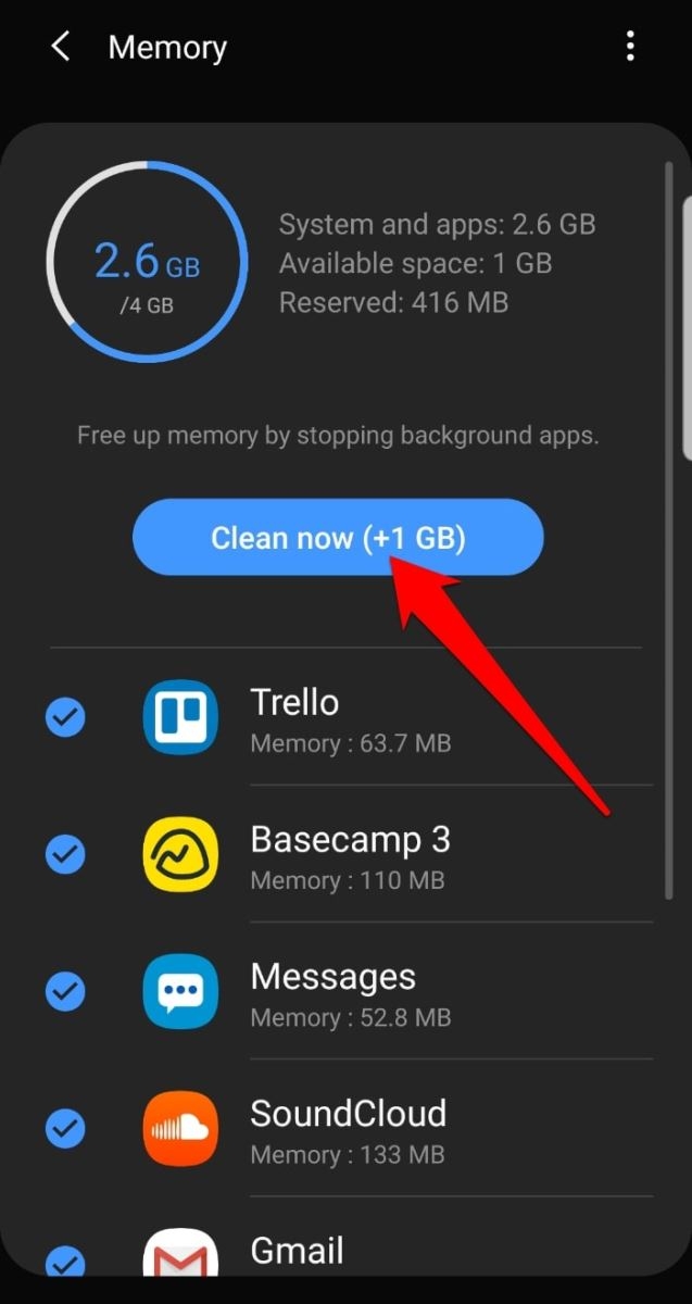 dừng ứng dụng chạy nền Android