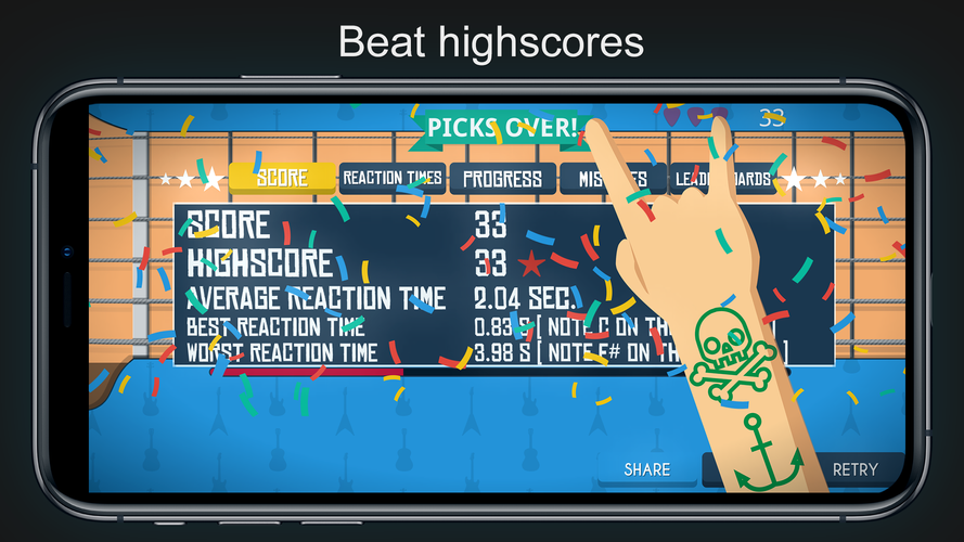 Guitario: Guitar Notes Trainer