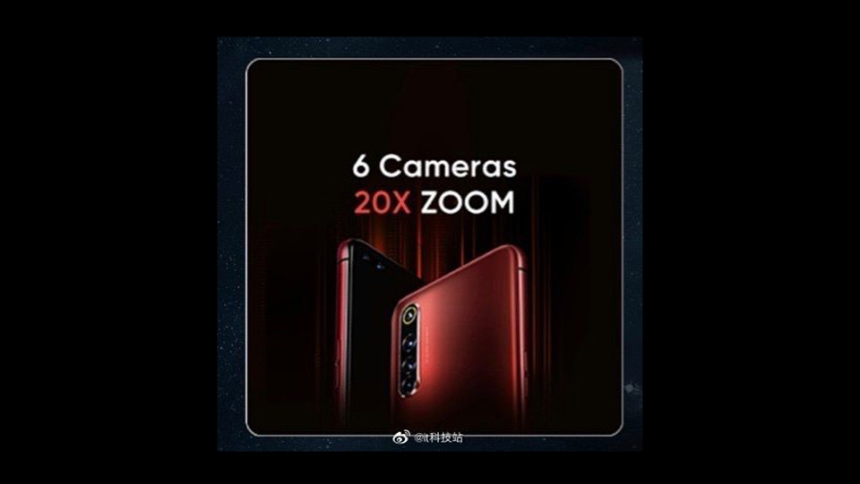 Realme X50 Pro 5G sẽ có 6 camera