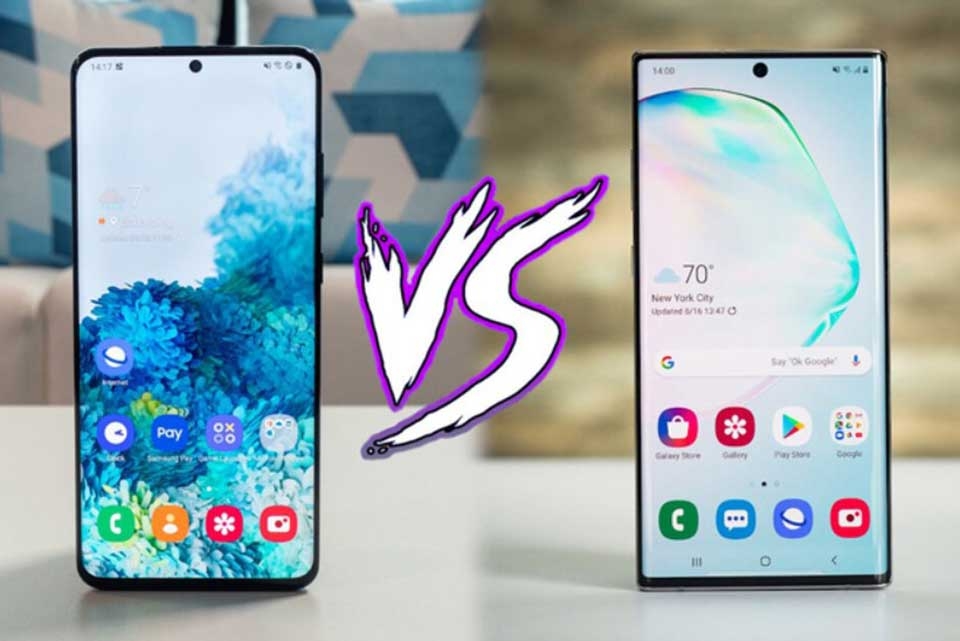 Samsung Galaxy S20 Plus vs Galaxy Note 10 Plus Samsung Galaxy S20 Plus vs Galaxy Note 10 Plus