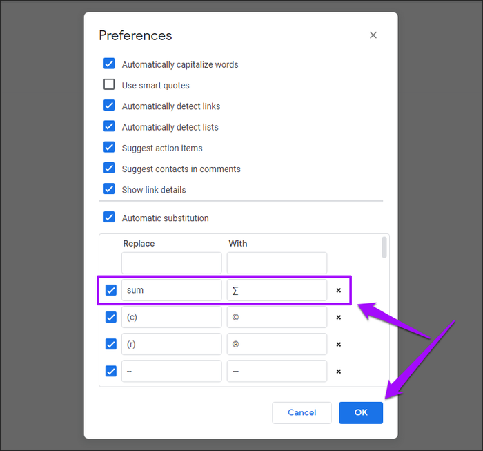 chèn kí tự đặc biệt trên google docs