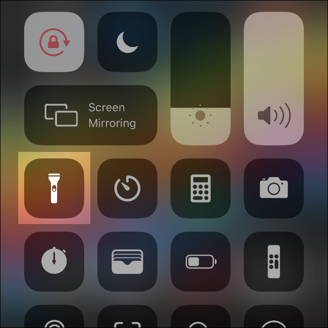 iphone đèn pin