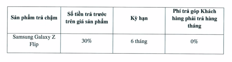 Trả góp Z Flip