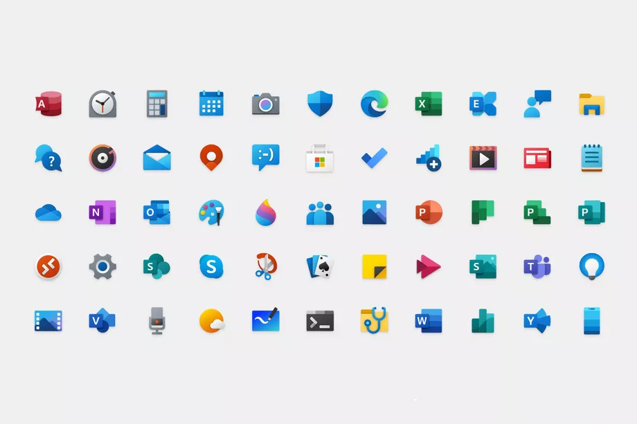 icon mới windows 10