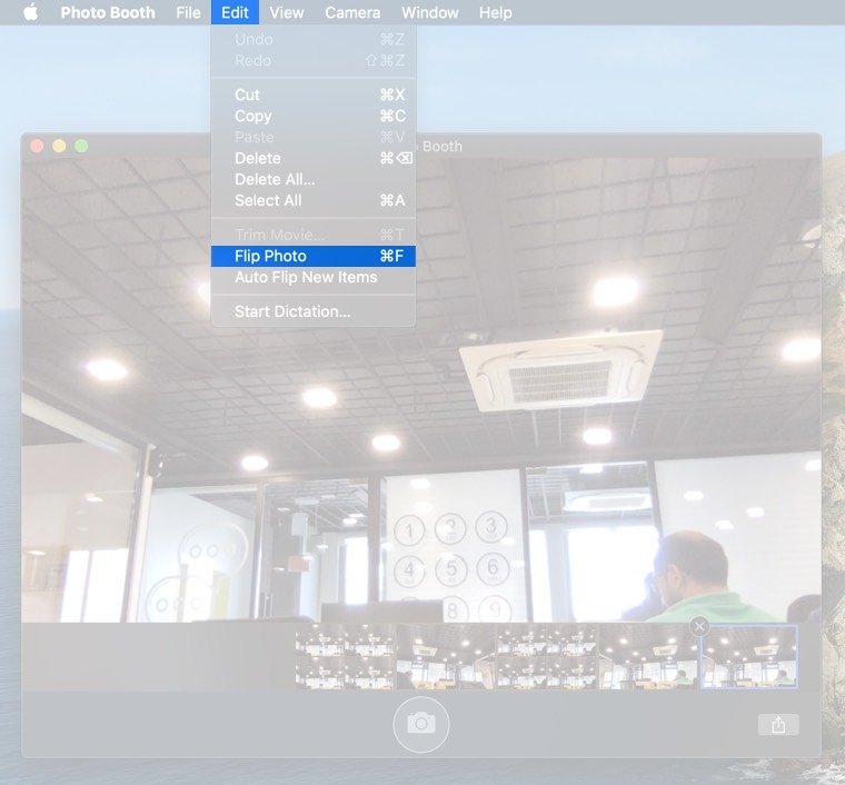 chụp ảnh bằng camera trên Mac