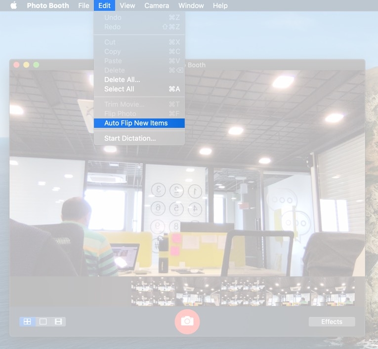 chụp ảnh bằng camera trên Mac