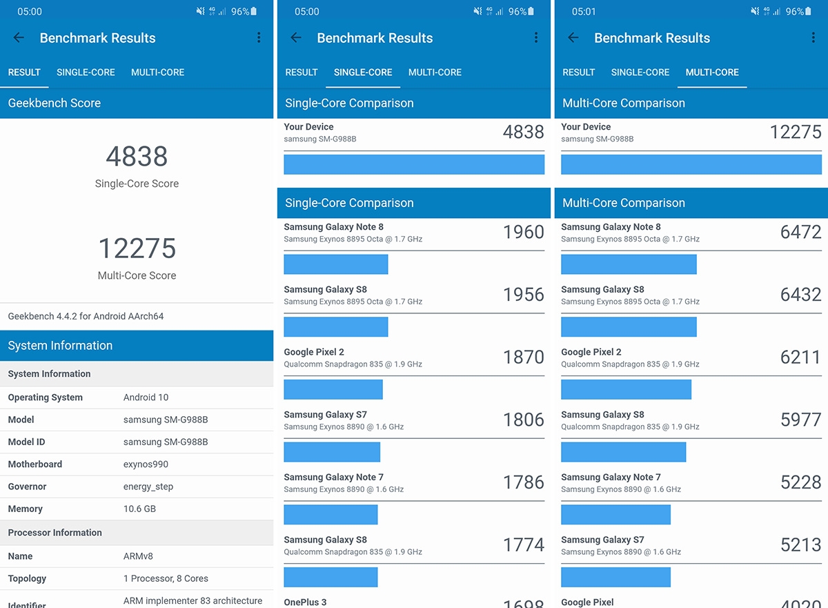 Samsung Galaxy S20 Ultra benchmark 04 Samsung Galaxy S20 Ultra benchmark 04