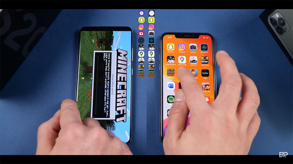 Đọ tốc độ Galaxy S20 Ultra với iPhone 11 Pro Max (ảnh 3) Đọ tốc độ Galaxy S20 Ultra với iPhone 11 Pro Max (ảnh 3)