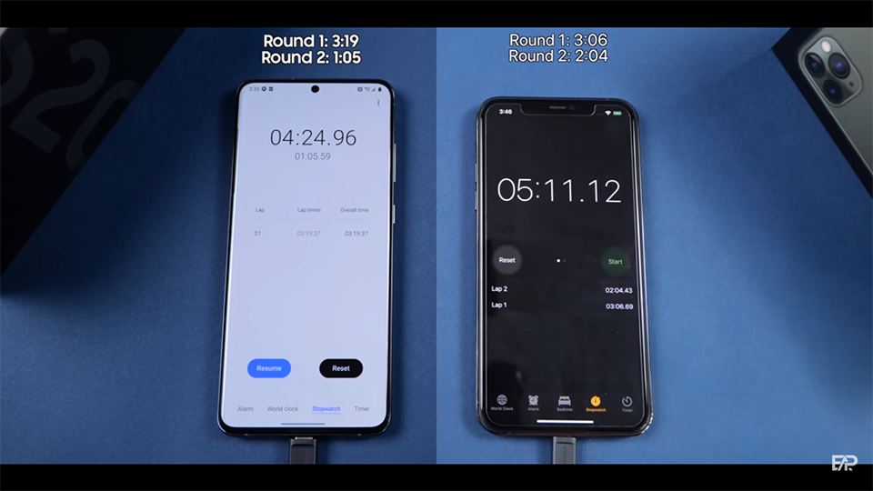 Đọ tốc độ Galaxy S20 Ultra với iPhone 11 Pro Max (ảnh 5) Đọ tốc độ Galaxy S20 Ultra với iPhone 11 Pro Max (ảnh 5)