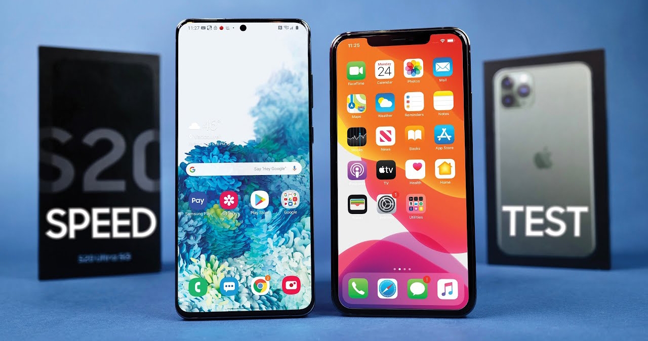 Đọ tốc độ Galaxy S20 Ultra với iPhone 11 Pro Max (ảnh 1) Đọ tốc độ Galaxy S20 Ultra với iPhone 11 Pro Max (ảnh 1)