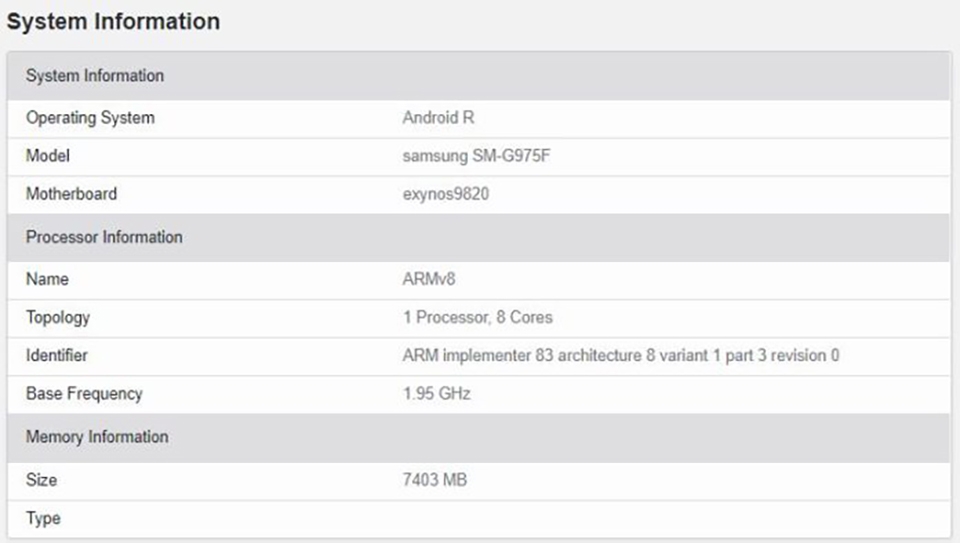 Galaxy S10+ chạy Android 11